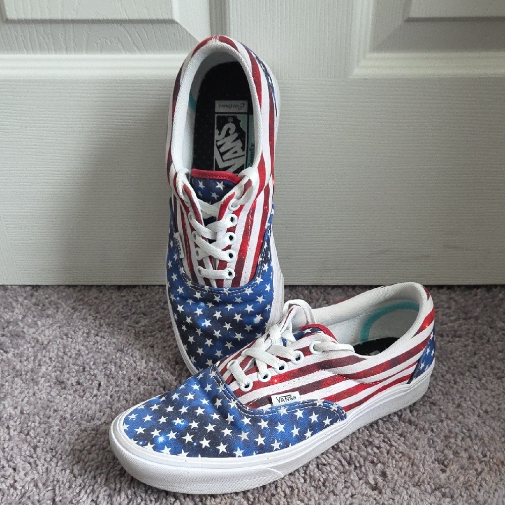 Vans Women's (9.5) Men's (8) Patriotic Star Sneakers